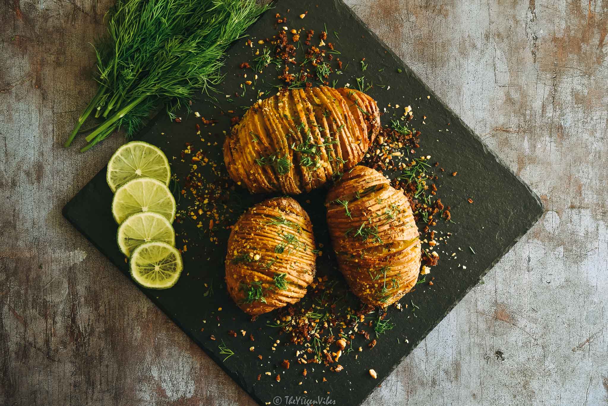 Crispy Hasselback Potatoes - The Yūgen Vibes 